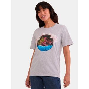 Jurassic World Rebirth Women's Graphic Tee with Short Sleeves Size Large NWT